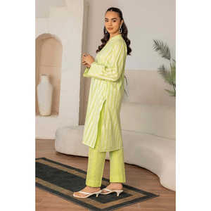 Conjunto de Verano para Mujer con Lentejuelas y Jacquard Verde Lurex, Cuello Cuadrado, Corte Holgado, Talla 2XL, Camisa y Pantalón para Salidas - Product Image 1