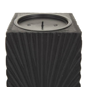 Premium Quality <b>Pillar</b> <b>Candle</b> Holder in Mango Wood in Shiny <b>Black</b> Finishing High Quality <b>Candle</b> Stick Holder for Decorative Use - Product Image 4