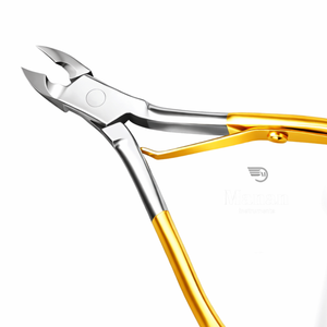 ที่ตัดหนังกำพร้าสแตนเลสแบบโค้งเคลือบทอง คุณภาพระดับมืออาชีพ พร้อมใบมีดแม่นยำ สำหรับทำเล็บมือและเล็บเท้า ป้องกันการลื่นไถล - Product Image 3