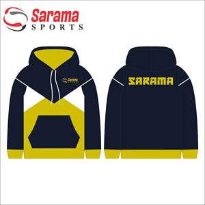 Sudadera con capucha de sublimación para hombre, ropa deportiva con estampado de bloque de Color, de tela de poliéster - Product Image 6