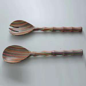 Stainless Steel <b>Salad</b> <b>Server</b> Set With Creative Resin Handle Herb Spice Tools Kitchen Accessories - Product Image 5