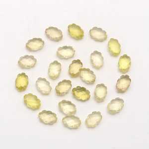 Cuentas de Cuarzo Limón Talladas en Forma de Nube, Facetadas, Sueltas, de 12 mm - Product Image 6