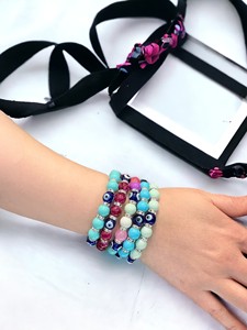 DAFNI BIG PAZAR Elastic Beaded Stone Crystal <b>Bracelet</b> Different Designs Unisex Gift Istanbul Model Number 44 - Product Image 2