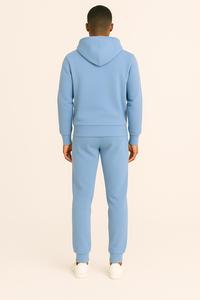 Sudadera con capucha unisex con estampado de seda verde y blanca de algodón de alta calidad logotipo personalizado bordado patrón sólido Sudadera con capucha para hombre - Product Image 5