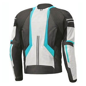 Hombres Biker Vintage Motorcycle Racer Moto Chaqueta de cuero Real de cuero genuino Racing Moto Chaquetas acolchadas - Product Image 2