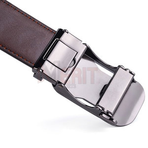 Cinturones de cuero de alta calidad para hombres para ropa informal Estilo único Venta en línea-Hebilla de acero de Diseño de Moda de longitud personalizada - Product Image 3