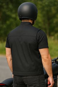 Motorcycle Textile Vest Top Quality Abrasion Resistant Full Safety Cordura Motorcycle Vest With <b>Back</b> <b>Protector</b> Custom Branding - Product Image 2