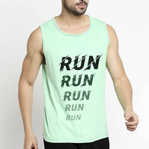 Camiseta de cuello redondo con dobladillo curvo para hombre, y muscular Camisa ajustada de alta calidad, camisetas personalizadas con logo en blanco - Product Image 3