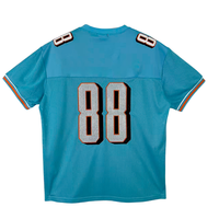 Maillots de football surdimensionnés en maille avec strass personnalisés, vêtements de sport scintillants, chemise streetwear pour hommes, maillot pour fans d'équipe hip-hop