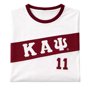 Camiseta Premium Kappa Alpha Psi Kream, Talla Exacta, Mezcla de Algodón Suave, Cresta Bordada con Letras Griegas, Ropa de Fraternidad - Product Image 6
