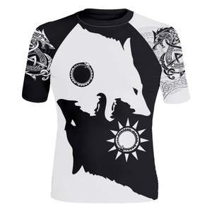 Rashguard personalizado Gymwear Top de compresión de manga larga Tela de secado rápido Transpirable Spandex OEM Ropa deportiva de entrenamiento - Product Image 5