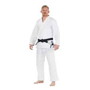 Karate Gi Uniforme Blanco Negro y Azul para Niños y Adultos Hecho en Pakistán Karate Gi Uniformes de Artes Marciales Tarifa Mayorista - Product Image 1