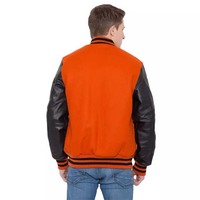 Premium unique OEM personnalisé chaîne chenille Patch broderie en cuir manches vintage Baseball Letterman Varsity veste pour hommes