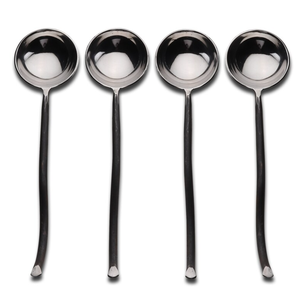 ที่ขายดีที่สุดช้อนโลหะซุป Ladles ซุปด้ามยาวเสิร์ฟสําหรับร้านอาหารครัวที่บ้านในราคาไม่แพง - Product Image 6