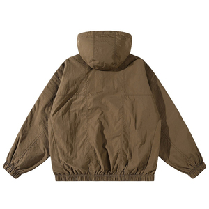 Chaqueta cortavientos con capucha y bolsillos Hombres Chaqueta ligera de protección solar Venta al por mayor Chaqueta de lluvia de alta calidad para hombres - Product Image 2