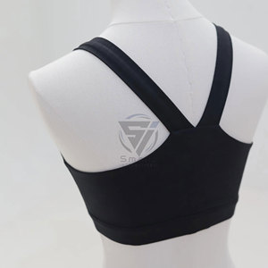 Custom Logo Sportwear High <b>Support</b> Crisscross Straps Seamless Beautiful <b>Back</b> Gym Fitness Bras Crew Neck Backless Yoga Bra - Product Image 3