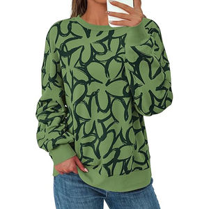 Sudadera Holgada de Corte Largo para Mujer, Silueta Extendida, Tacto Suave, Superficie Lisa, Estilo Moderno en Capas - Product Image 5