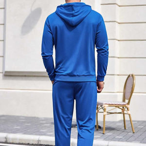 Conjunto de chándales de jersey con logotipo personalizado OEM 400gsm Terry de gran tamaño Unisex invierno otoño ropa de entrenamiento de talla grande impreso sólido - Product Image 3