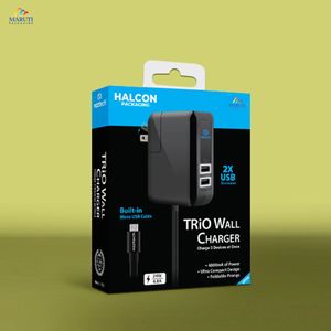 Hộp giấy tùy chỉnh thủ công cho Tai nghe micro & Cáp âm thanh tái chế & bao bì logo dập nổi cầm tay - Product Image 2