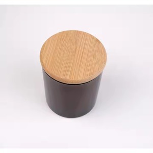 เทียนหอมถั่วเหลืองทำมือในขวดแก้วฝาไม้ตกแต่งภายในสีทองหรูหราแบบเติมได้ ของตกแต่งบ้านสำหรับเทศกาลดีวาลี อีสเตอร์ และเทศกาลต่างๆ - Product Image 3