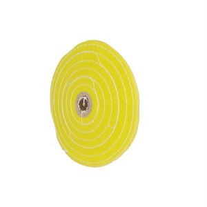 Meilleure qualité 6 "roues de polissage de coton de bord de rasoir traitées par moulin jaune - Product Image 5