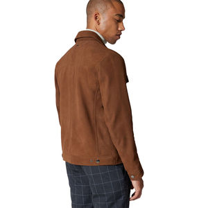 Chaquetas de Cuero para Hombre de Alta Calidad, Transpirables, de Moda, Estilo Bomber, en Gamuza y Lona, de la Fábrica de Cuero de Pakistán - Product Image 5