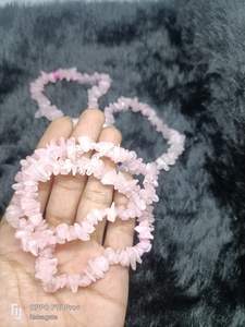 Natural Rose Quartz Chips <b>Bracelet</b> Crystal Stone Beaded Stretch <b>Bracelet</b> <b>Healing</b> Gemstone Jewelry for Men Women - Product Image 4