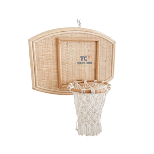 ห่วงบาสเก็ตบอลหวายขนาดเล็กทำด้วยมือสำหรับเด็กเล่นเลียนแบบเฟอร์นิเจอร์สำหรับเด็ก - Product Image 5