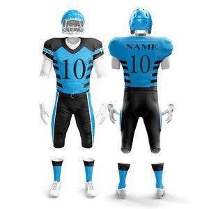 Uniforme de football américain pour adultes Ensembles de sports de plein air respirants Plus Size 3D Mockup Custom Design 12 Panel Youth Set - Product Image 1