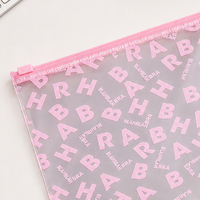 Pochette zippée en PVC givré avec logo personnalisé, petite taille, emballage cosmétique en PVC, sac de maquillage, fournisseur en gros