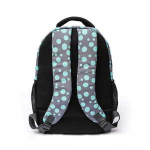Sac à dos décontracté unisexe DANZY SPORTS à motif géométrique en polyester souple avec fermeture éclair, sac d'école sublimé - Product Image 4