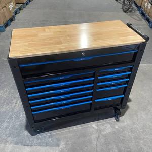 12-Drawer Aluminum Alloy Top Portable Lockable Wheeled <b>Tool</b> <b>Box</b> Trolley <b>for</b> Workshop Storage - Product Image 6
