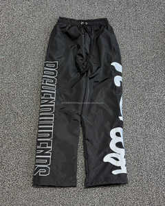 High Quality Custom Side-Printed <b>Men's</b> Windbreaker Nylon Pants Wholesale Cotton <b>Baggy</b> Sweatpants Casual Style <b>Trousers</b> - Product Image 2