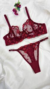 Ensemble soutien-gorge et culotte en dentelle pour femmes, vente en gros, avec design personnalisé, fabriqué en Turquie, opt133 - Product Image 6