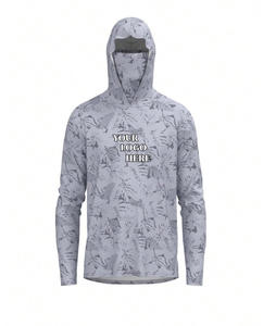 Chemise à manches longues de pêche ventilée de qualité supérieure avec impression par sublimation de colorant UPF 50 masque intégré taille XL - Product Image 5