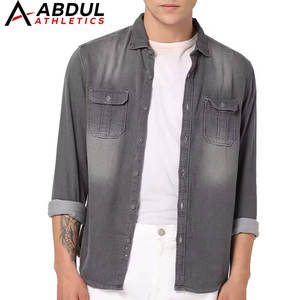 Camisa de Mezclilla de Primera Calidad en Oferta, Camisa de Mezclilla Cálida y Cómoda para Hombre para Venta en Línea - Product Image 1