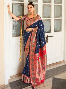 Sari en soie de viscose géorgette pour femmes, nouvelle conception, best-seller + Blouse, vêtements indiens traditionnels de haute qualité, vente en gros - Product Image 5