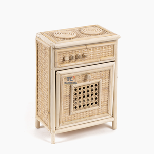 Rotin cuisine jouer ensemble semblant jouer enfant meubles poupée jouets bébé jouets poupée accessoires Vietnam en gros - Product Image 3