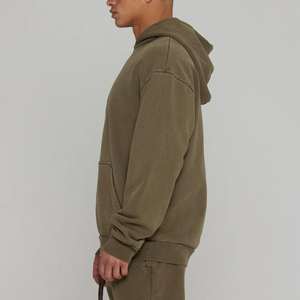 เสื้อฮู้ดดี้หนานุ่มทรงหลวมแบบดรอปโชลเดอร์สำหรับผู้ชาย สั่งทำได้ตามต้องการ พร้อมปักโลโก้ ผ้าเฟรนช์เทอร์รี่เนื้อหนัก ทรงโอเวอร์ไซส์ - Product Image 2