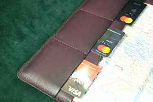 Housse de carnet de notes A5 en cuir de qualité supérieure, anti-odeur, protection robuste, rechargeable, organisateur LNBC-0049 - Product Image 2