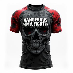 Custom BJJ MMA Rash Guards Venta al por mayor 100% Calidad Rash Guards Fabricante para entrenamiento y lucha Aplicaciones deportivas - Product Image 1