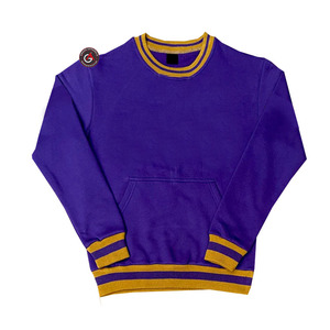 Gros Omega Broderie Fraternité Hommes Sweat-shirt | Fraternité Brodé Hommes Style Personnalisé Ras Du Cou - Product Image 2