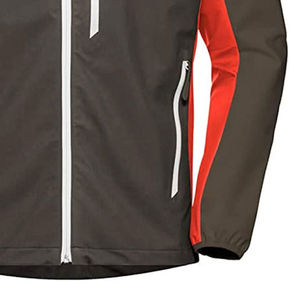 Chaqueta Softshell para hombre con logotipo bordado personalizado a precios al por mayor, chaqueta Softshell teñida lisa de estilo con capucha para hombre, último diseño - Product Image 6