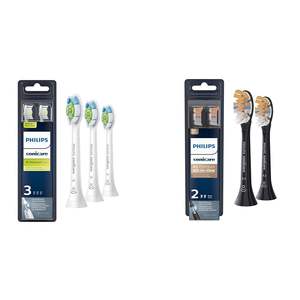 Têtes de brosse à dents de rechange Philips Sonicare DiamondClean authentiques, 3 têtes de brosse, blanches, HX6063/65 & A3 Premium authentiques - Product Image 1