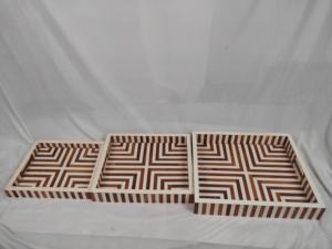 ถาดเสิร์ฟไข่มุกและเรซินสไตล์การตกแต่งจัดหาโดยงานฝีมือขนาดเล็กมากมาย - Product Image 3