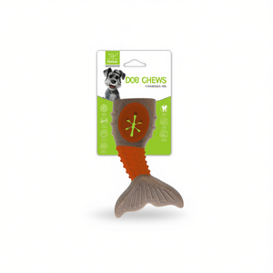 Interactive Fish Tail <b>Dog</b> Chew <b>Toy</b> with Beef Flavor <b>Treat</b> <b>Dispensing</b> for Pet Entertainment - Product Image 2