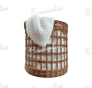 Stylish <b>Wicker</b> Rattan Storage <b>Basket</b> Large Bathroom Dirty Clothes <b>Basket</b> Clothing Storage Handheld Miscellaneous Storage <b>Basket</b> - Product Image 1