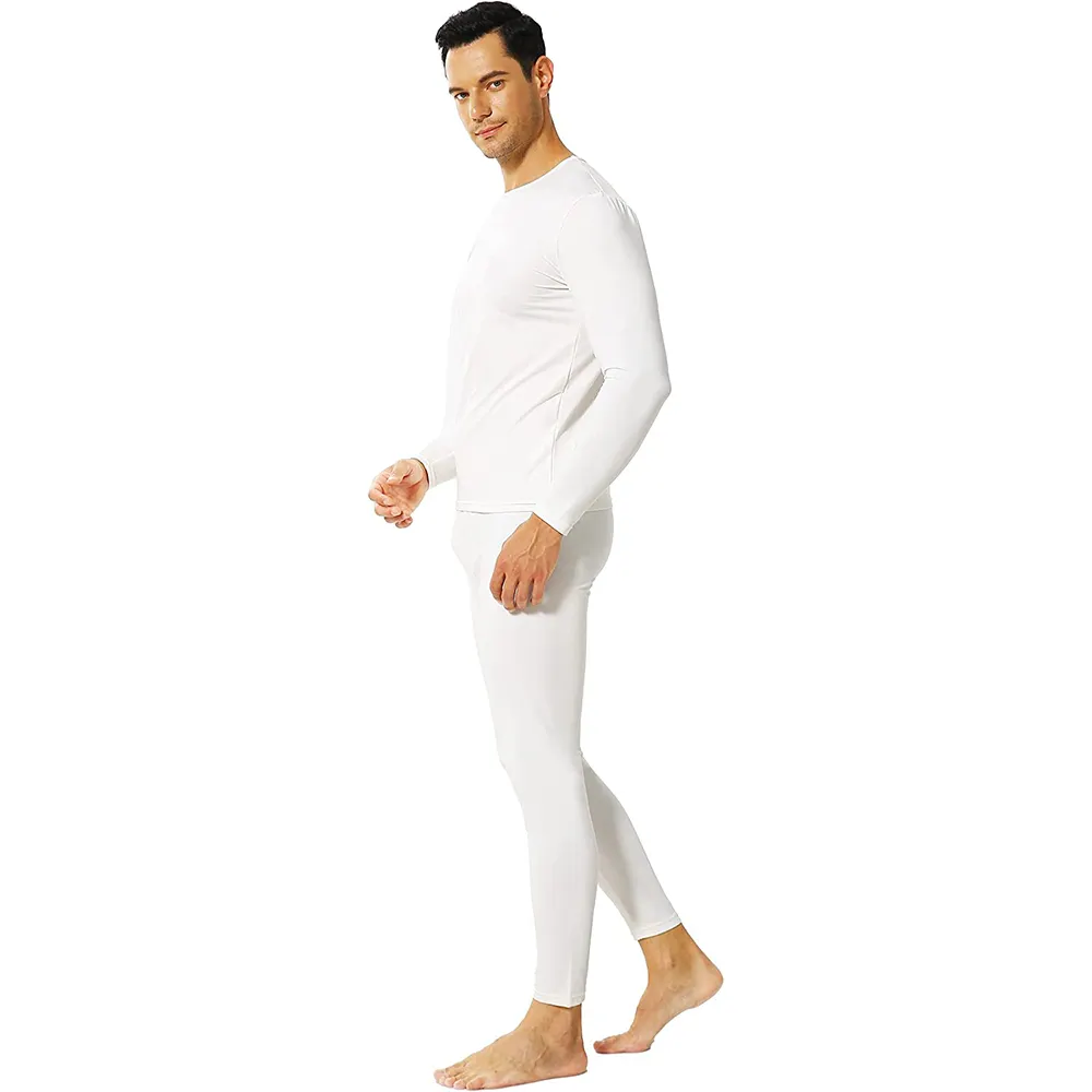 Men Onesie Long John Adult Undergarments Under Pants Thermal Union Suit Body Warmer Seamless Yoga Suit Activewear