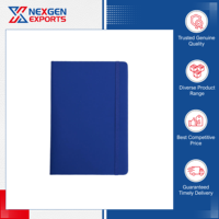 Carnet de notes en cuir rigide style vintage Nexgen Exports (A5) avec logo personnalisé, couleur, reliure thermique, papier offset 65g, 84 pages