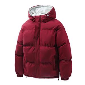 Respirant brillant personnalisé unisexe épais à capuche toile 100% Nylon imperméable bulle bouffante veste d'hiver - Product Image 3
